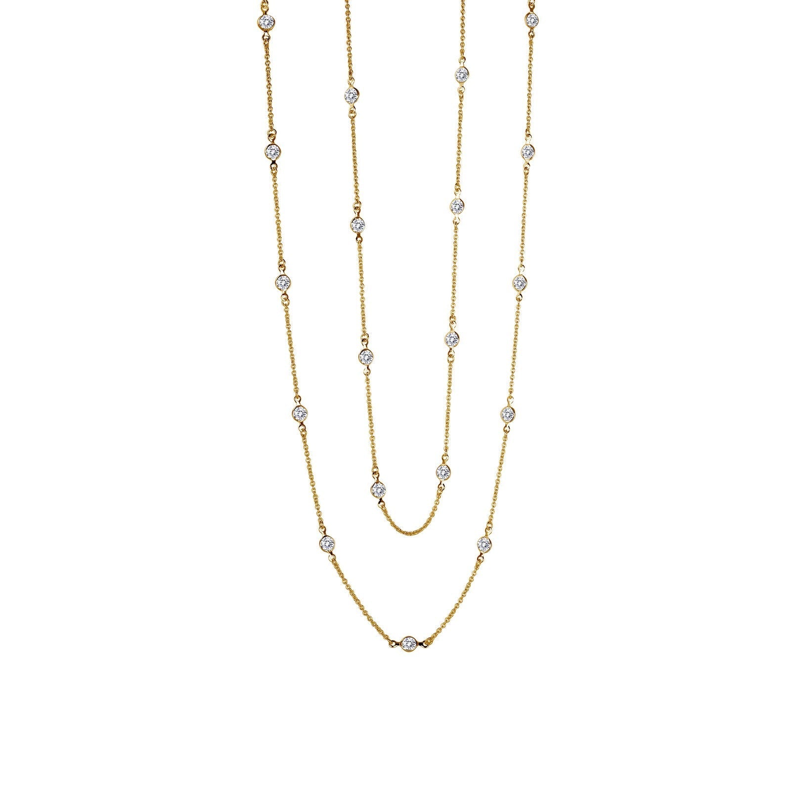 Lafonn Simulated Diamond Classic Station Necklace N0016CLG