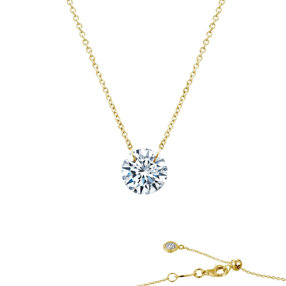 Lafonn Simulated Diamond 2.00ct Frameless Solitaire Necklace N0070CLG