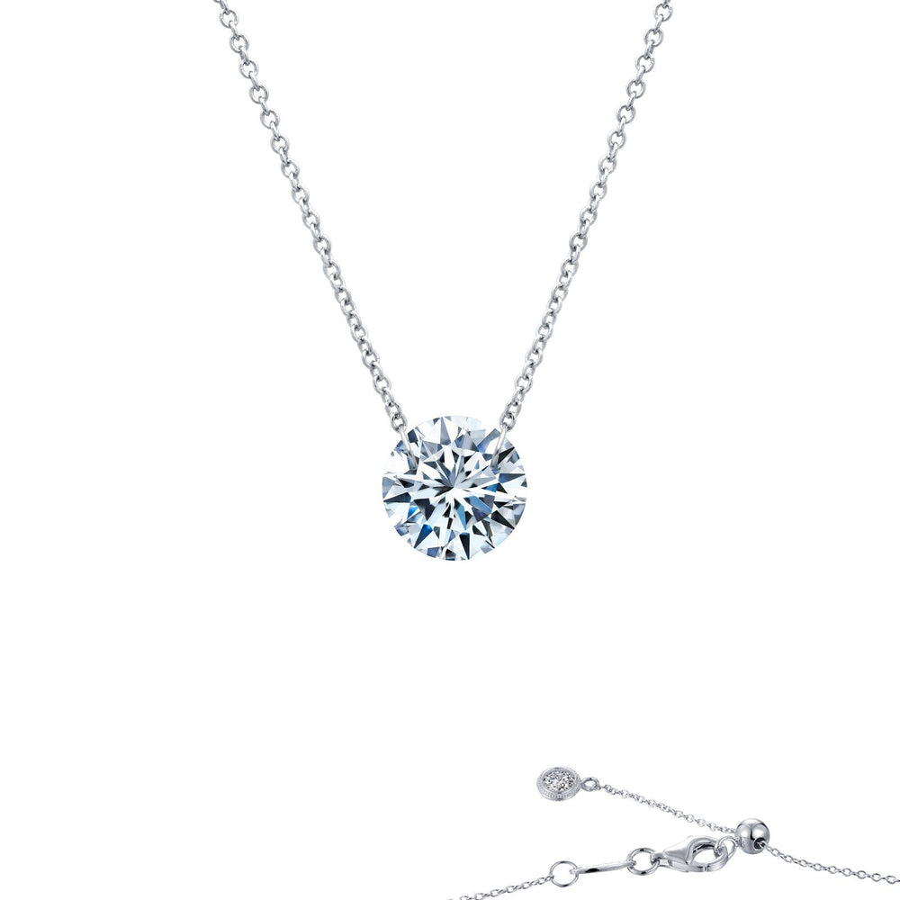 Lafonn Simulated Diamond 2.00ct Frameless Solitaire Necklace N0070CLP