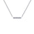 Lafonn Simulated Diamond Dainty Bar Necklace N0096CLP