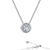 Lafonn Simulated Diamond Bezel Solitaire Slider Necklace N0130CLP18