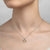 Lafonn Simulated Diamond Double Heart Shadow Necklace N0141CLT18