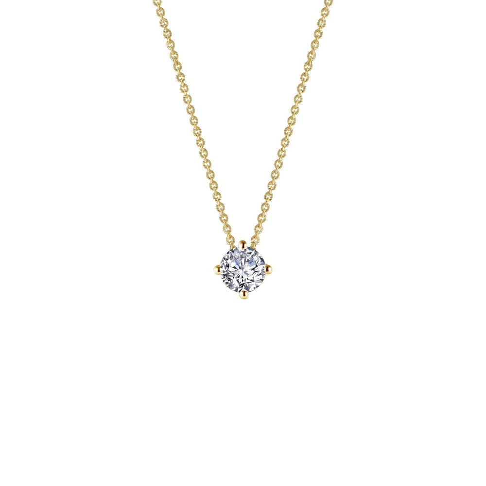 Lafonn Simulated Diamond 0.50ct East West Prong Solitaire Necklace N0172CLG