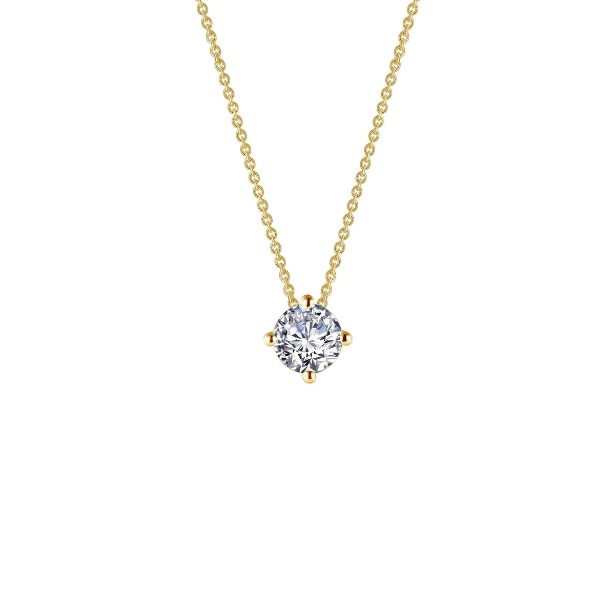 Lafonn Simulated Diamond 0.85ct East West Prong Solitaire Necklace N0173CLG