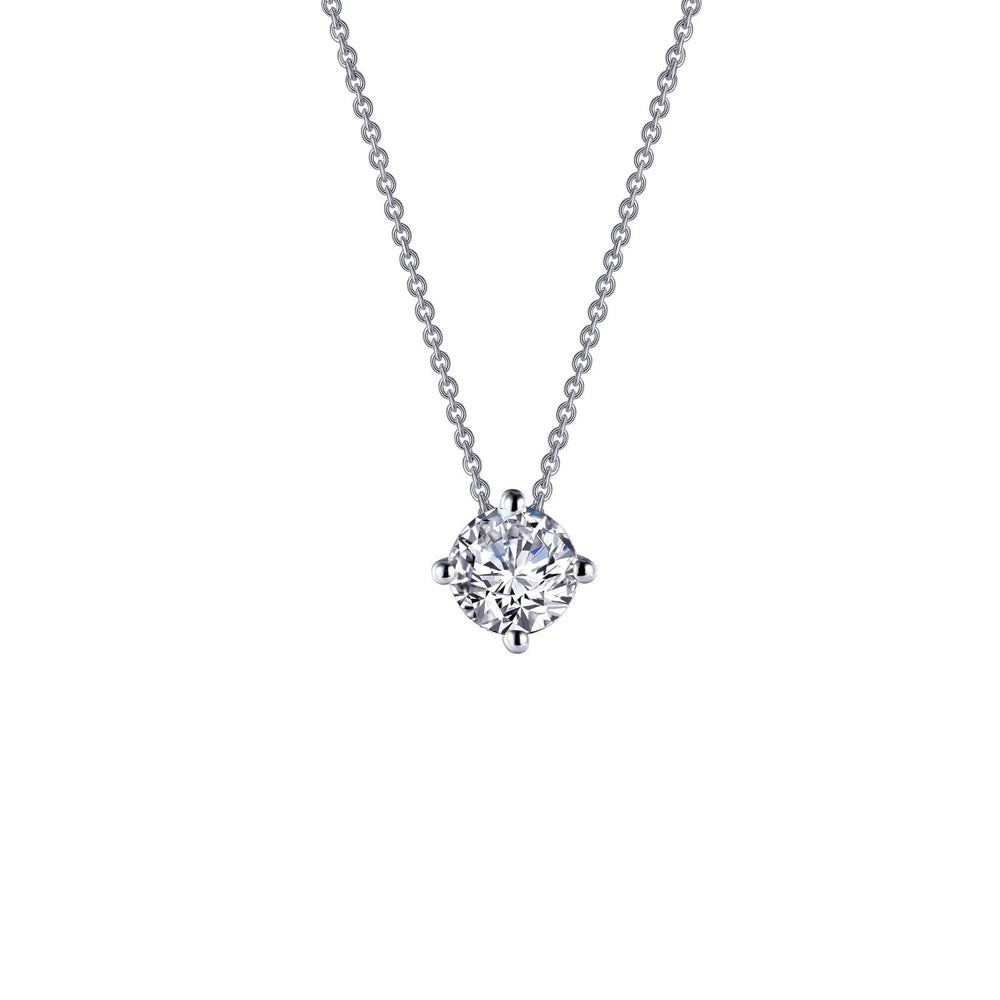 Lafonn Simulated Diamond 1.25ct East West Prong Solitaire Necklace N0174CLP