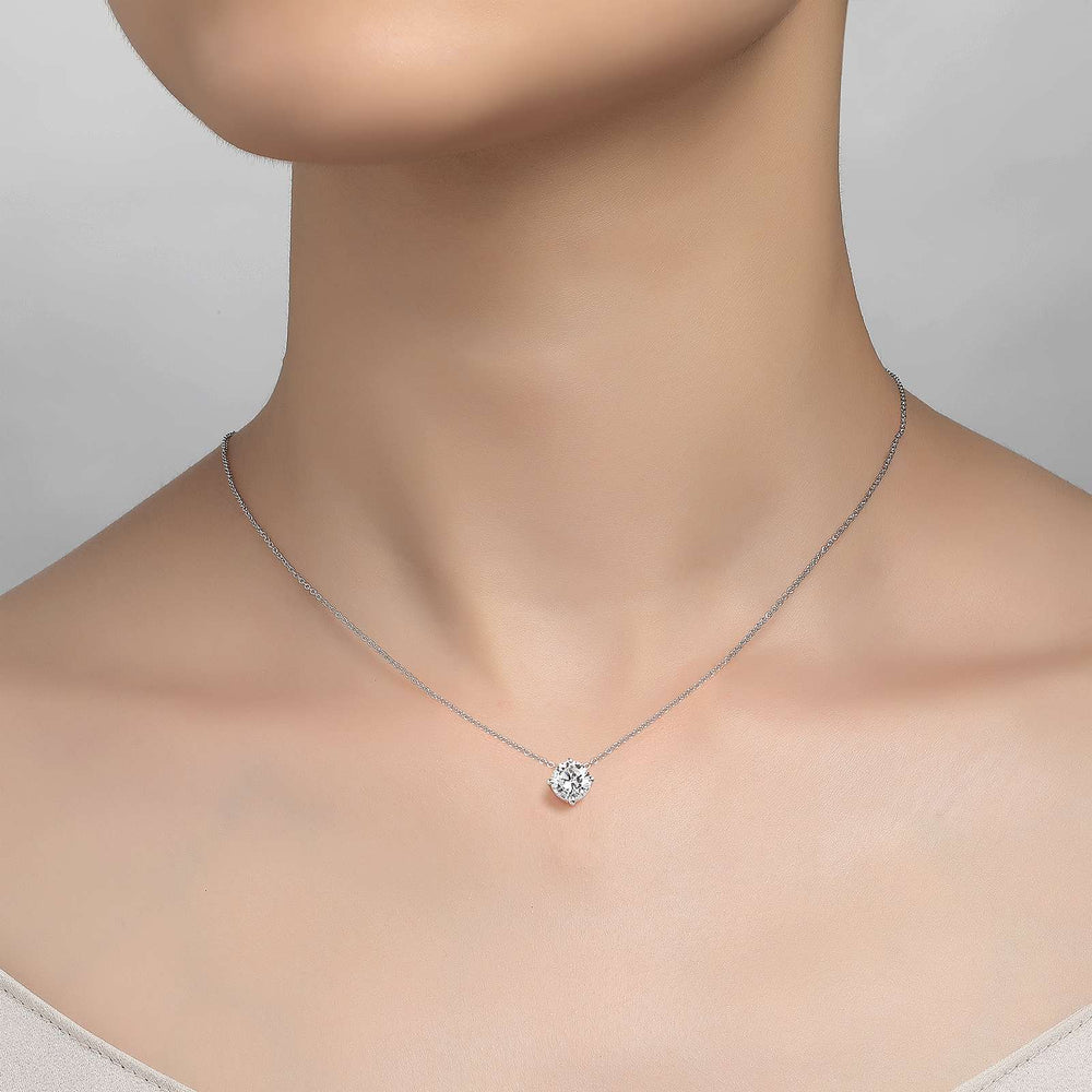 Lafonn Simulated Diamond 1.25ct East West Prong Solitaire Necklace N0174CLP