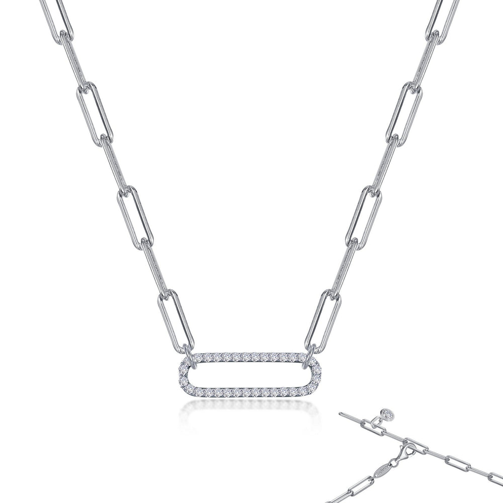 14 Karat Gold and Nine Link Diamond Paperclip Necklace – RACHEL LYNN CHICAGO