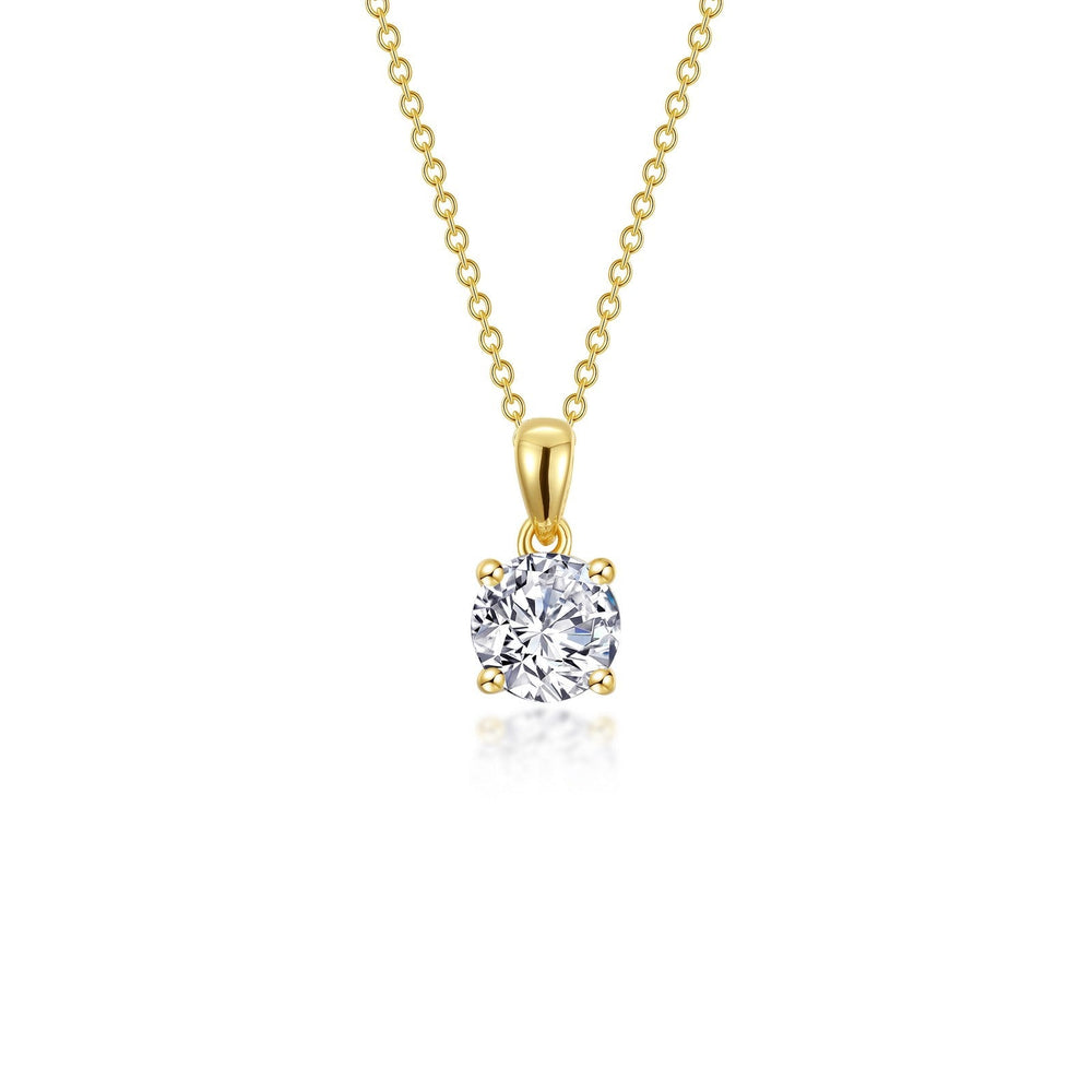 Lafonn Simulated Diamond 1.00ct 4 Prong Solitaire Necklace N0305CLG