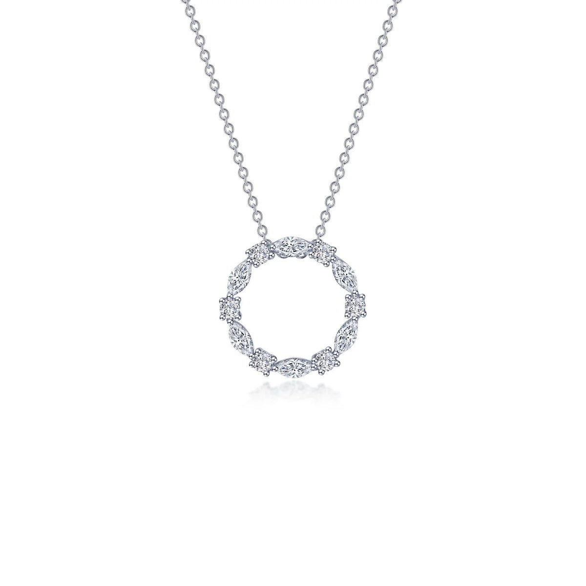 Lafonn Simulated Diamond Open Circle Necklace N0328CLP
