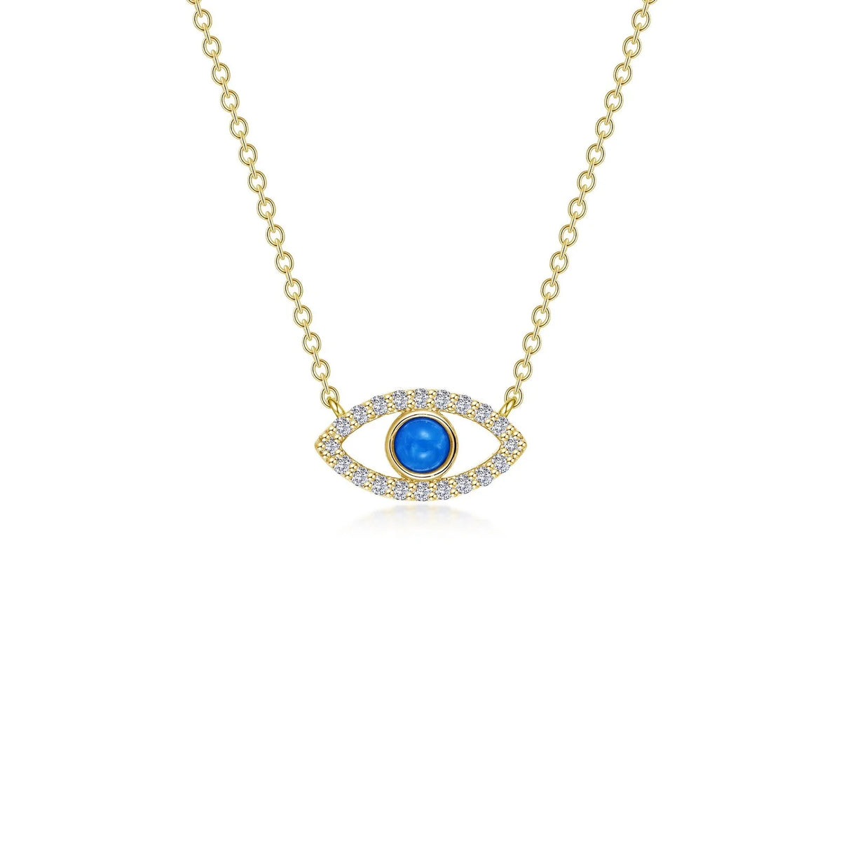 Lafonn Reconstituted Turquoise Evil Eye Necklace N0341TQG20
