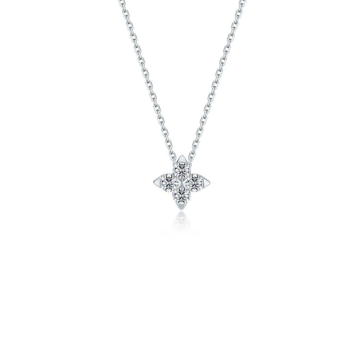 Lafonn Simulated Diamond Trillium Superbloom Necklace N0344CLP