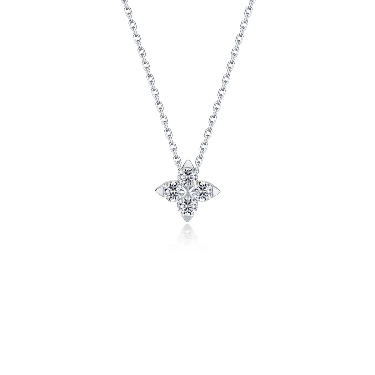 Lafonn Simulated Diamond Trillium Superbloom Necklace N0345CLP