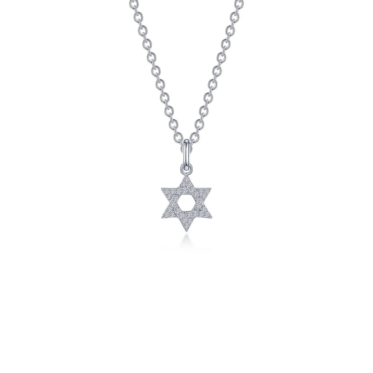 Lafonn Simulated Diamond Star of David Necklace N2028CLP20