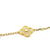 14K Yellow Gold 0.71cttw. Diamond 5 Motif Clover Bracelet
