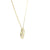 14K Yellow Gold 0.37cttw. Diamond Single Motif Clover Necklace