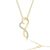 Lafonn Simulated Diamond Infinity Heart Pendant Necklace P0151CLG