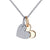 Lafonn Simulated Diamond Heart Shadow Pendant Necklace P0215CLT