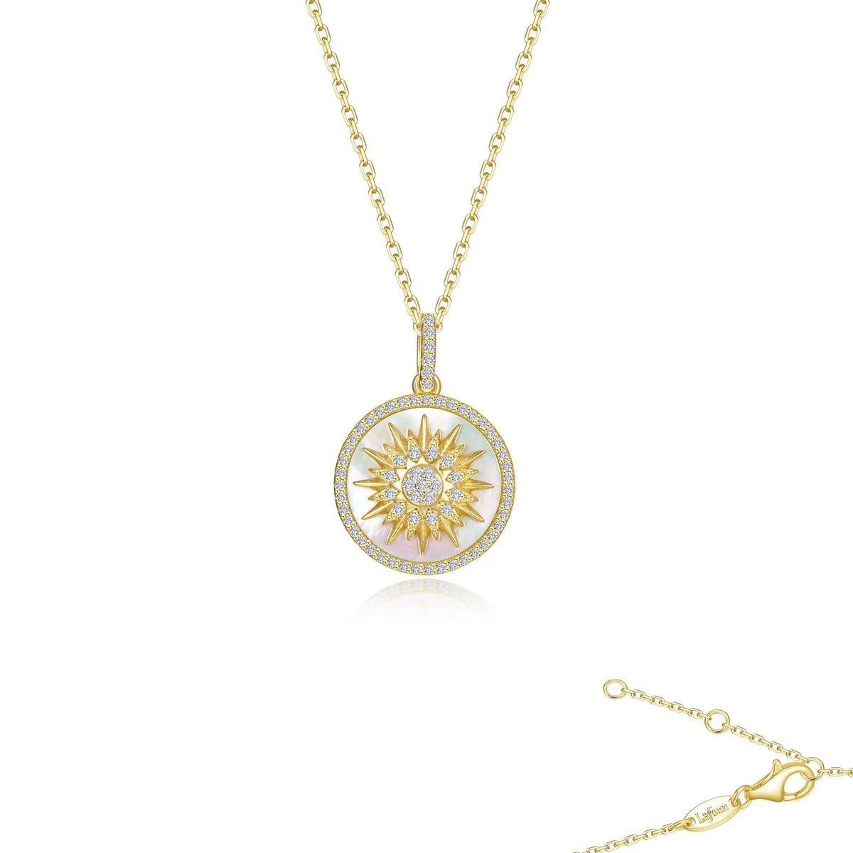 Lafonn Simulated Diamond Ethereal Light Pendant Necklace P0318MOG20
