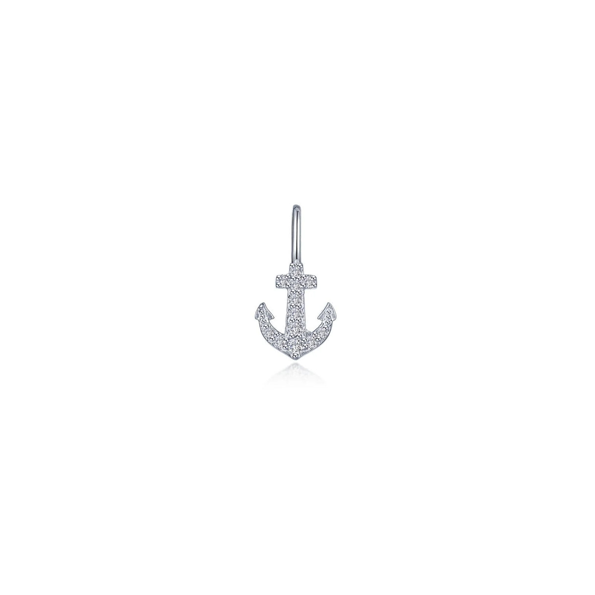 Lafonn Simulated Diamond Anchor Charm Pendant P0328CLP