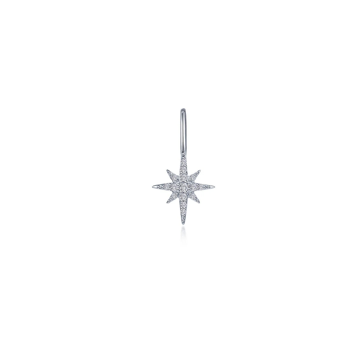 Lafonn Simulated Diamond North Star Charm Pendant P0329CLP