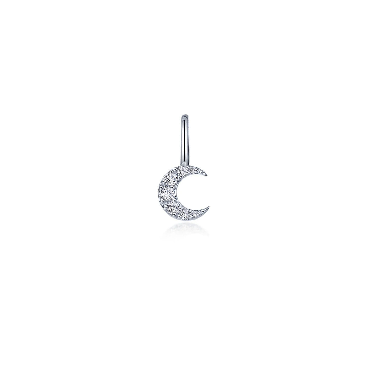 Lafonn Simulated Diamond Crescent Moon Charm Pendant P0330CLP