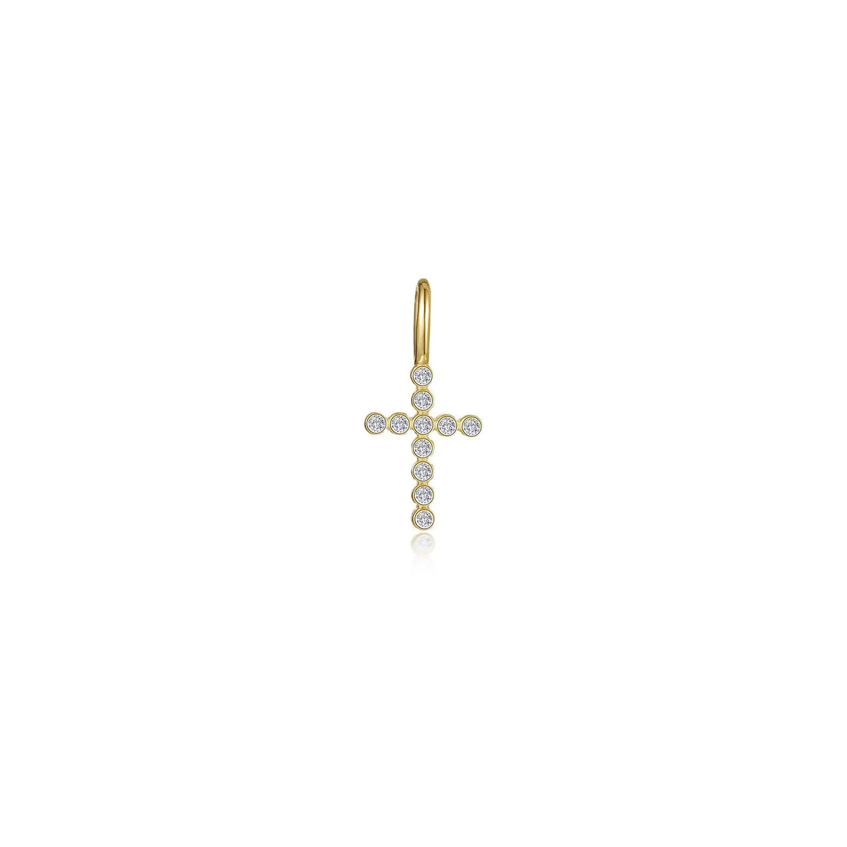 Lafonn Simulated Diamond Cross Charm Pendant P2022CLG