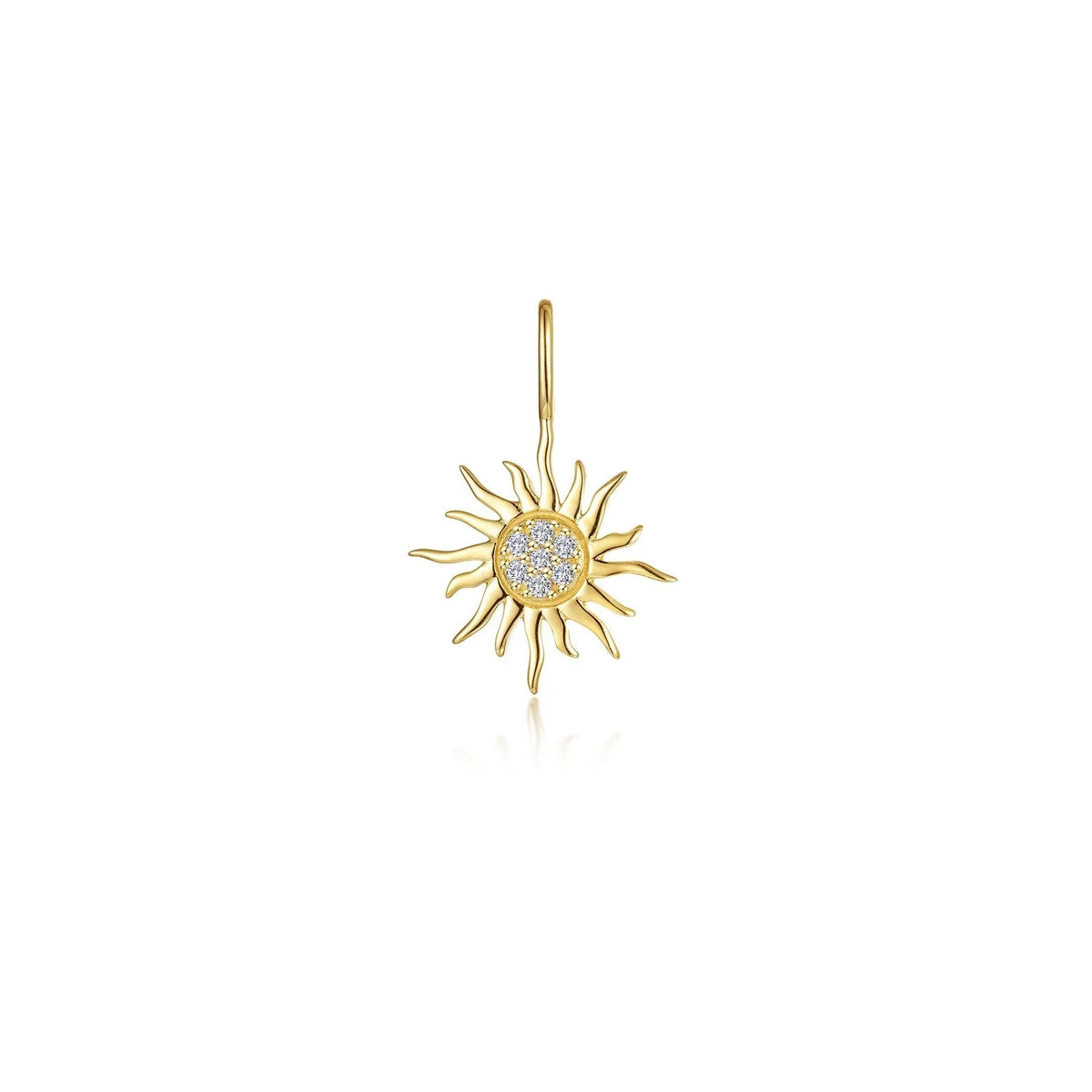 Lafonn Simulated Diamond Golden Sun Charm Pendant P2024CLG