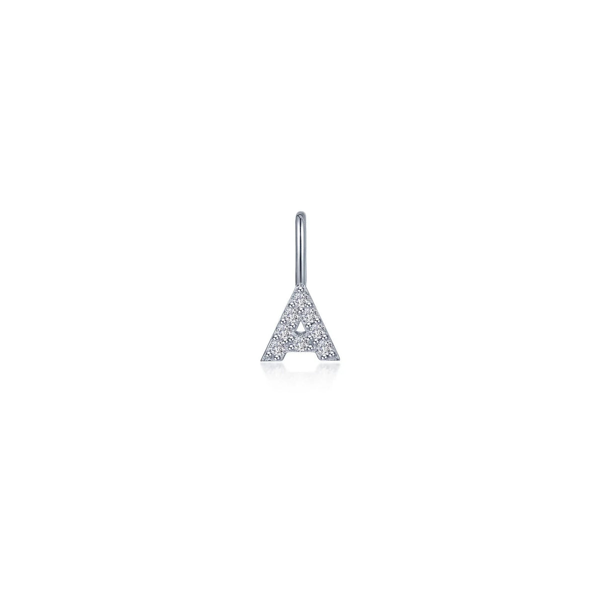 Lafonn Simulated Diamond Letter A Charm Pendant P2040CPA