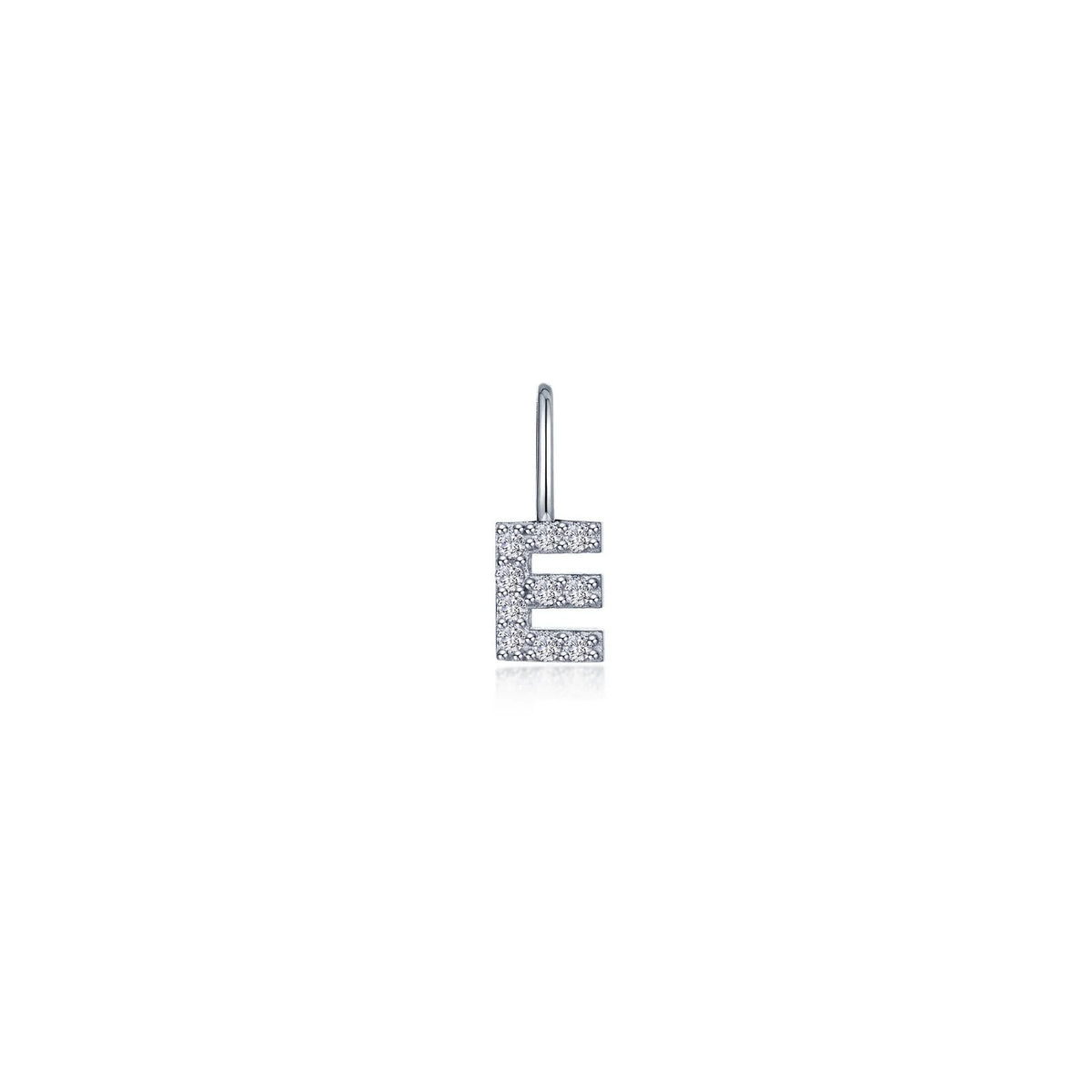 Lafonn Simulated Diamond Letter E Charm Pendant P2040CPE