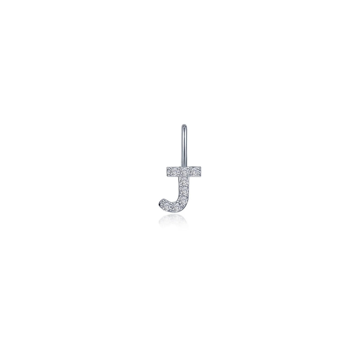 Lafonn Simulated Diamond Letter J Charm Pendant P2040CPJ