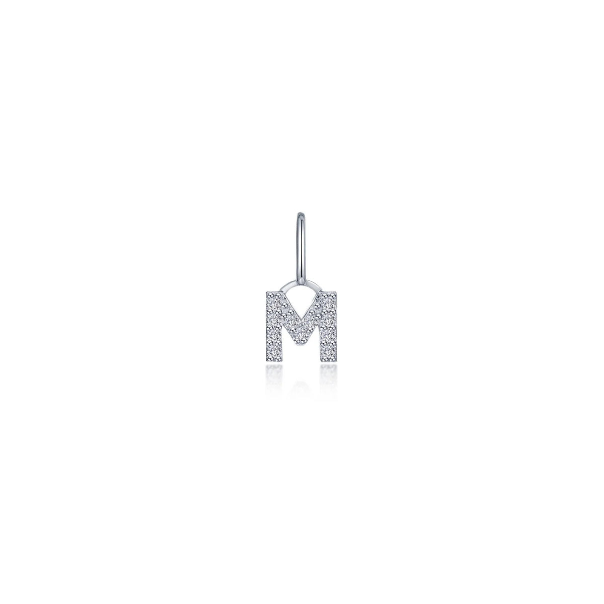 Lafonn Simulated Diamond Letter M Charm Pendant P2040CPM