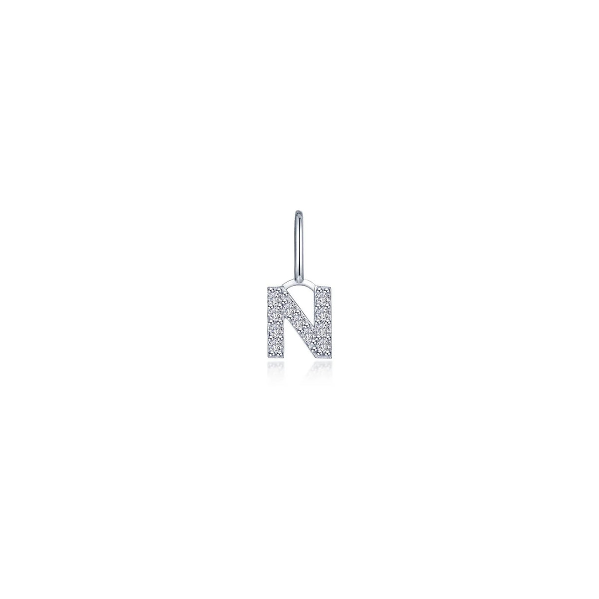 Lafonn Simulated Diamond Letter N Charm Pendant P2040CPN