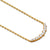 14K Yellow Gold 0.28ct. Diamond Curved Bar Necklace