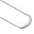 14K White Gold 0.28ct. Diamond Curved Bar Necklace