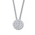 14K White Gold 0.26ct. Diamond Cluster Fashion Necklace