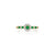 Lafonn Simulated Diamond & Emerald Halo Flower Ring R0535CEG