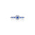 Lafonn Simulated Diamond & Sapphire Halo Flower Ring R0535CSP