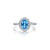 Lafonn Simulated Diamond & Blue Topaz Cloud Essence Ring R0565BTP