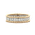 14K Yellow & White Gold 0.80cttw. Diamond Center Beaded Edge Fashion Ring