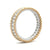 14K Yellow & White Gold 0.80cttw. Diamond Center Beaded Edge Fashion Ring