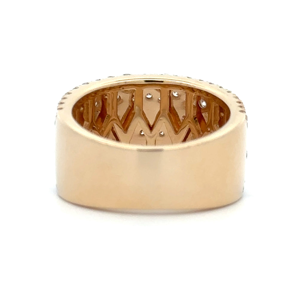 14K Yellow Gold 1.48cttw. Diamond Scattered Design Fashion Ring
