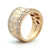 14K Yellow Gold 1.48cttw. Diamond Scattered Design Fashion Ring