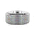 Thorsten Radiance Titanium Flat Profile Wedding Band w/ Engraved Cross Pattern (8mm) R0623-SPTI