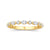 14K Yellow Gold 0.66cttw. Marquise & Round Diamond Alternating Stackable Fashion Ring