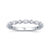 14K White Gold 0.66cttw. Marquise & Round Diamond Alternating Stackable Fashion Ring