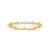 14K Yellow Gold 0.18cttw. Marquise & Round Diamond Petite Stackable Fashion Ring