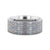 Thorsten Solace Titanium Flat Profile Wedding Band w/ Engraved Cross Pattern (8mm) S0623-SETI