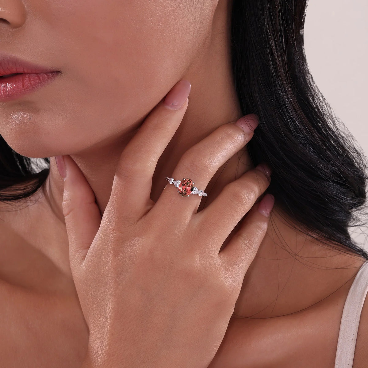 Lafonn Simulated Diamond &amp; Sapphire Solitaire Ring SYR028PP05