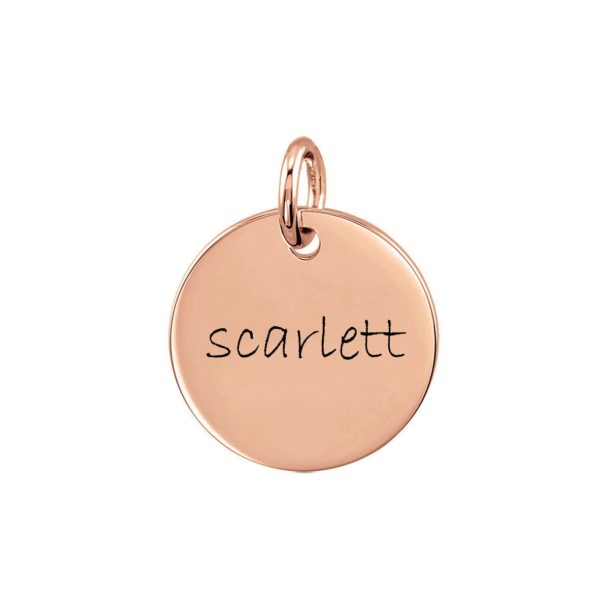 Personalized Small Disc Pendant
