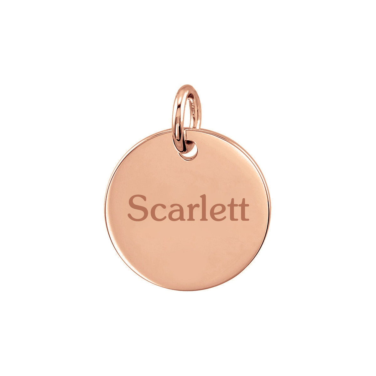 Personalized Small Disc Pendant